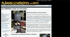 Desktop Screenshot of flammkuchenofen.at